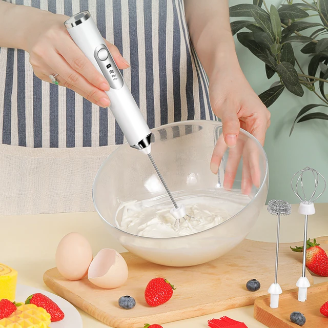 Buy Wholesale China Rechargeable Milk Frother, Handheld Electric Foam Maker  Waterproof Detachable Stainless Steel Whisk & Milk Bubbler/ Electric Egg  Beater at USD 0.92