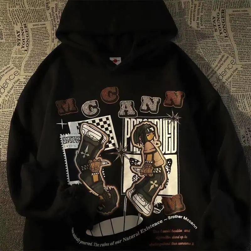 

Nova alta Street hiphop аниме camisola com Капучинатор супер легальный casal jaqueta большой harajuku goth moletom y2k roupas femininas