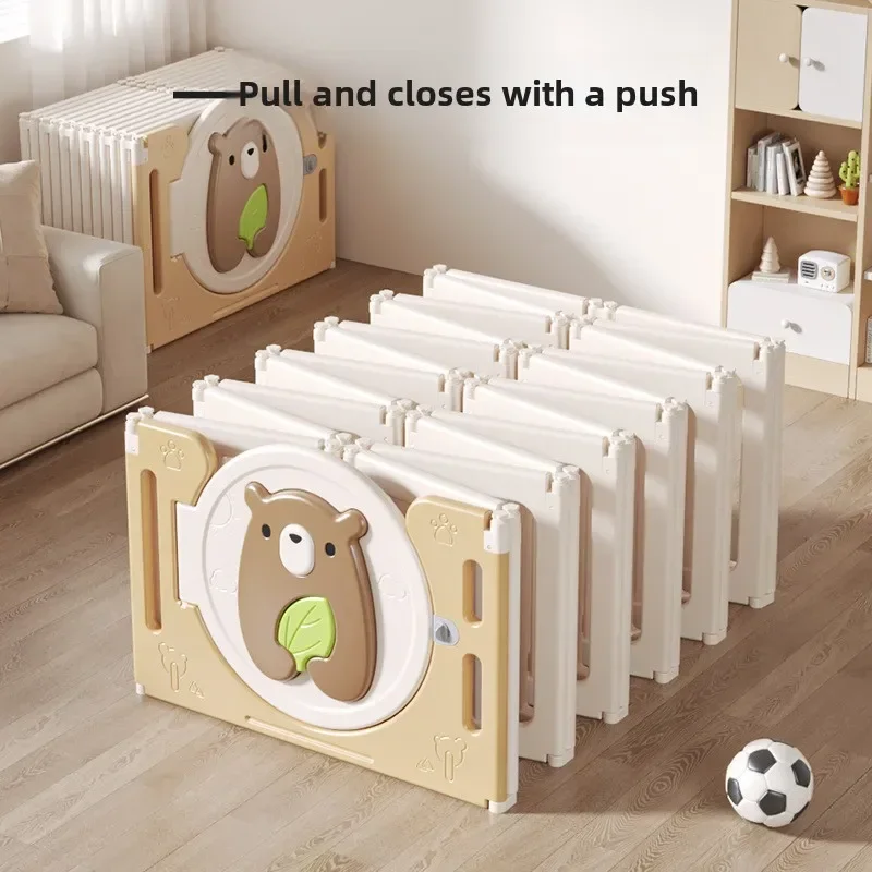 Baby Crawling Fence Baby's Home Ground Anti-fall Children's Indoor Folding Play Fence Playpen