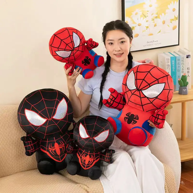 Marvel Movie The Avengers Anime Cartoon Figure 25CM Spider Man Fills Plush Toys Kawaii Cute Stuffed Dolls Child Christmas Gifts