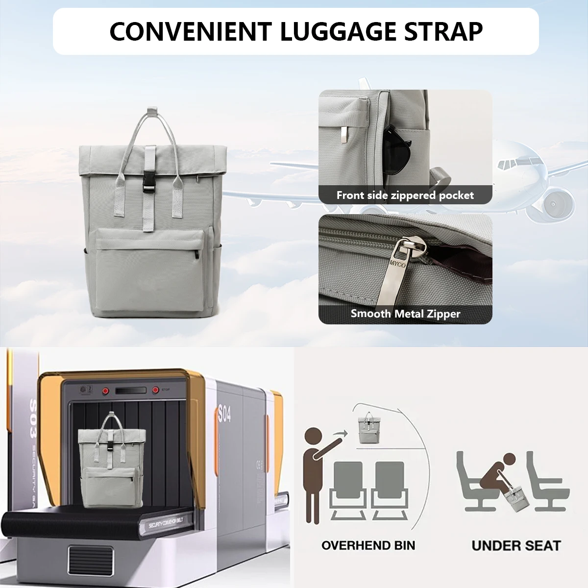 Large-Capacity Schoolbag Female Student High School Ultra-Light Multi-Functional Travel Commuter Computer Bag Mountaineering Backpack High-Looking Cycling Mountain Climbing Camping Style