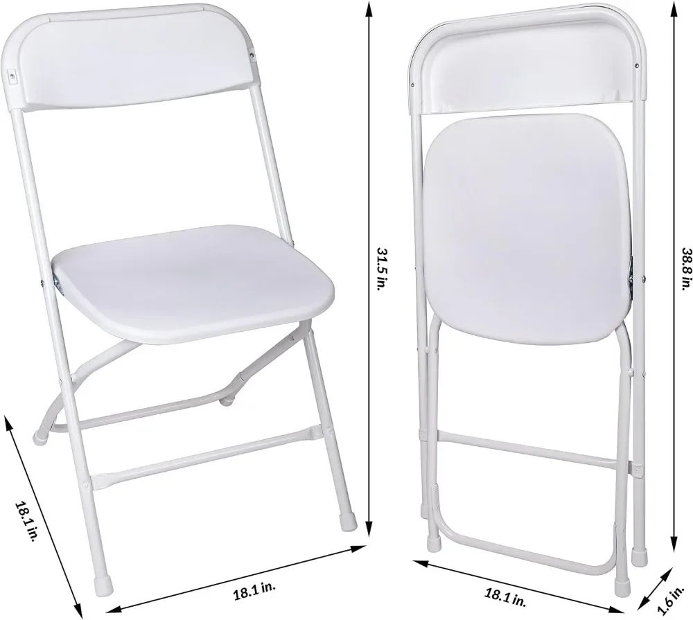 Folding Chair (4 PACK) Vinyl Padded Seat Metal Frame Home Office, Conference Chair, party chair, Camp Folding Chair