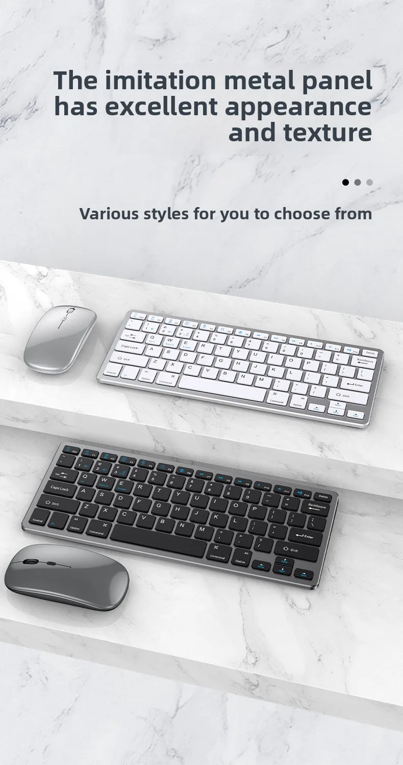 Kabelloses Tastatur Und Maus Set Bluetooth Für Büro Und Pc_voghion.com