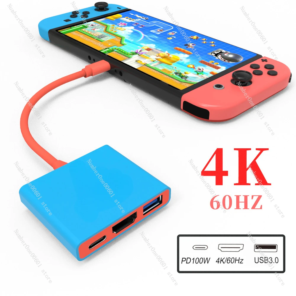 

Док-станция типа HDMI 3-в-1, док-станция с 4K экраном, с адаптером дисплея