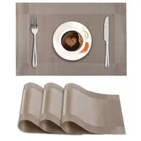 6PCS Table Mat Insulation Mat Placemat DIY Cut Leave-in Waterproof Placemat Western Restaurant Simple And Exquisite Placemat 2