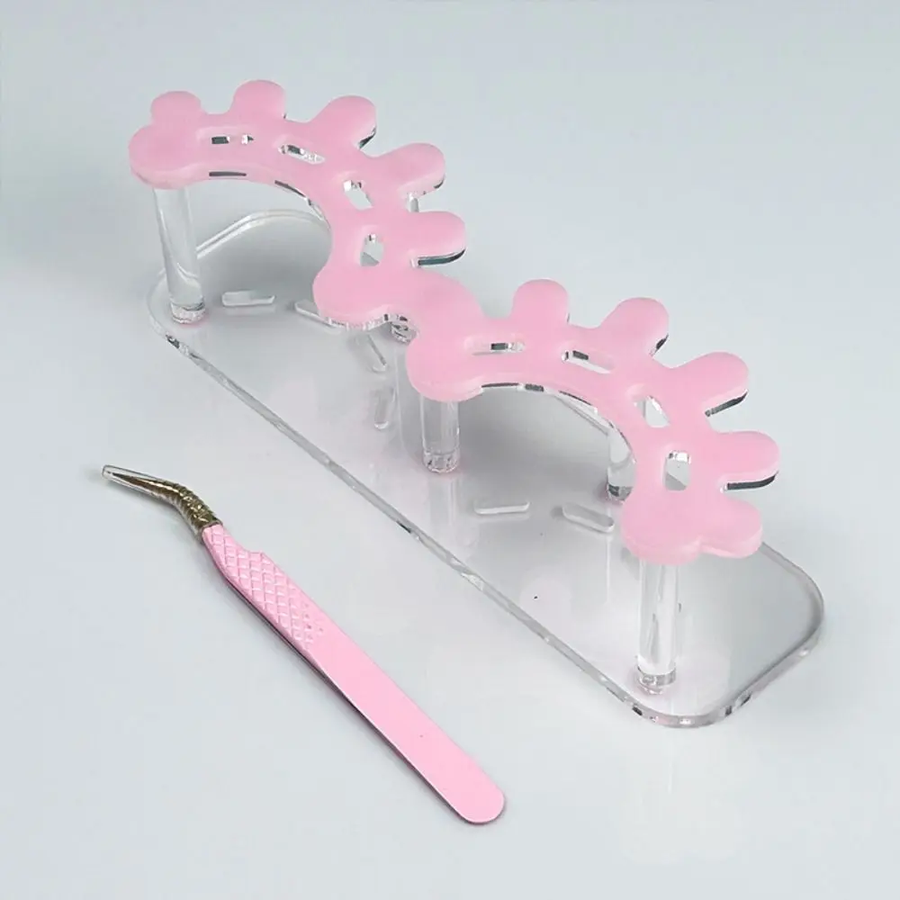 8 Holes Lash Tweezers Display Stand Steady Acrylic Beauty Tweezer Storage Rack Multi-functional Smooth Surface 3