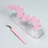 8 Holes Lash Tweezers Display Stand Steady Acrylic Beauty Tweezer Storage Rack Multi-functional Smooth Surface 3