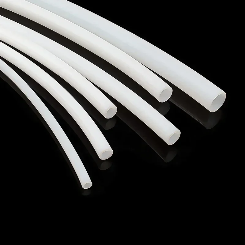 High-Temperature White PTFE Teflon Tubing - Low Friction, Heat Resistant Insulated Pipe, 50cm/1m, ID 1mm-19mm