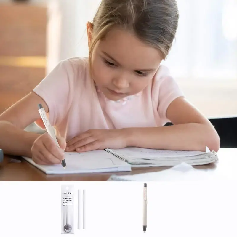Retractable Erasers Pen Style Eraser Rubber Eraser With Retractable And Push-up Function Pencil With Design,pencil eraser,eraser pen,eraser refillable pen,retractable eraser