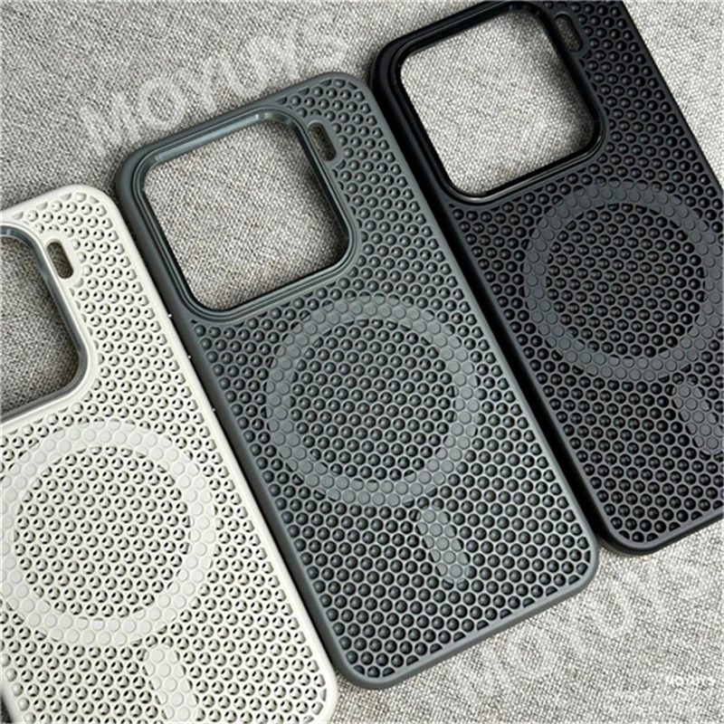 MagSafe Honeycomb Mesh Cooling Magnetic Case - Shockproof Bumper
