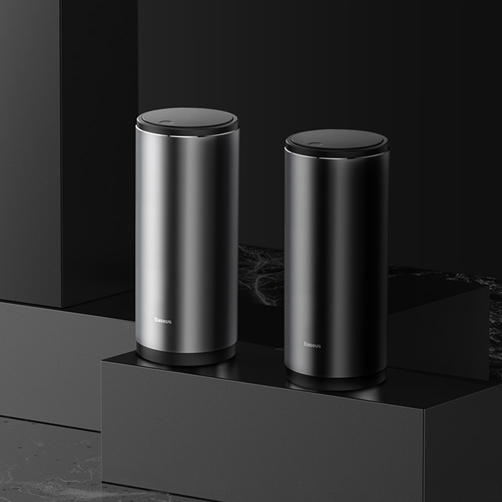 Baseus Car Dustbin Waste Rubbish Basket 500ml Large Capacity Garbage Bin with Lid Organizer Auto Interior Accessories
