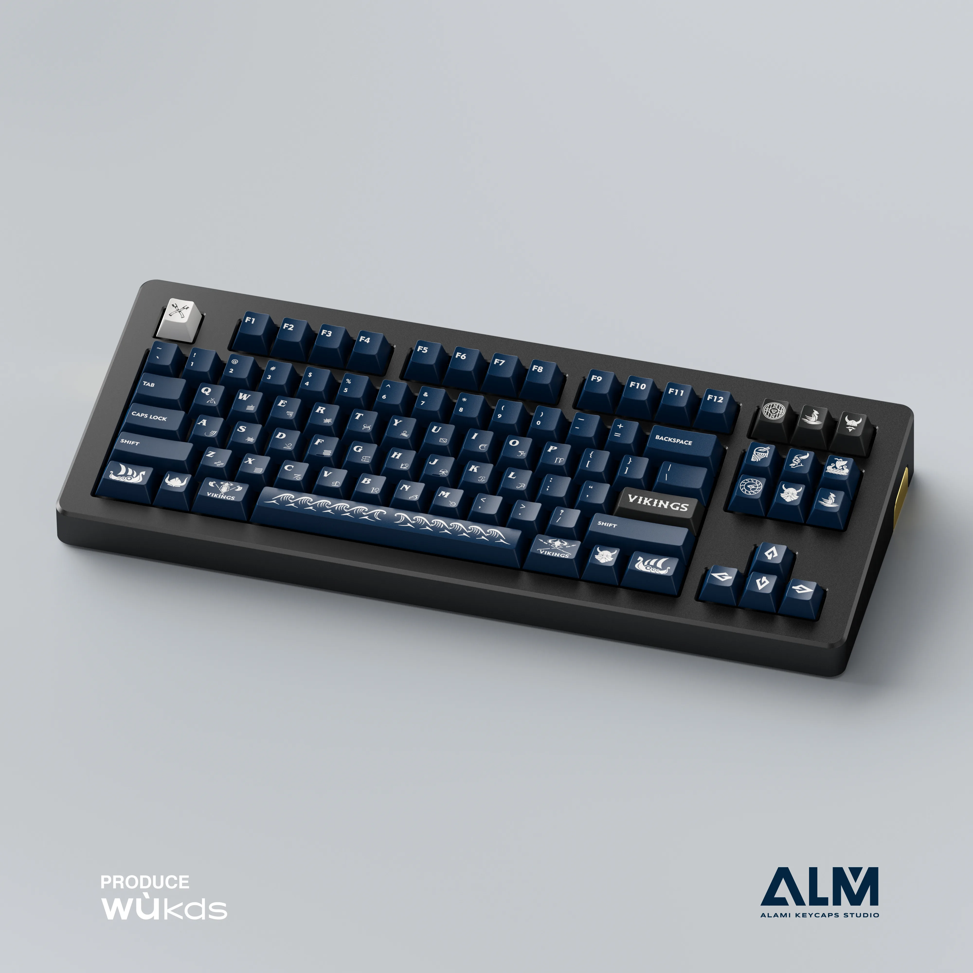 Alami Vikings Keycaps Pbt Dye-sublimação Perfil Cereja Gateron Switches mx Teclado Mecânico 172 Chaves - Imagem 3