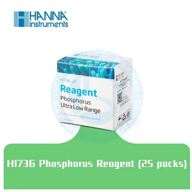 HANNA HI736 NEW HI774 Phosphate Tester Contains 25 Test Packs To Test Phosphate PO4 Concentration In Seawater Aquarium Reef Tank