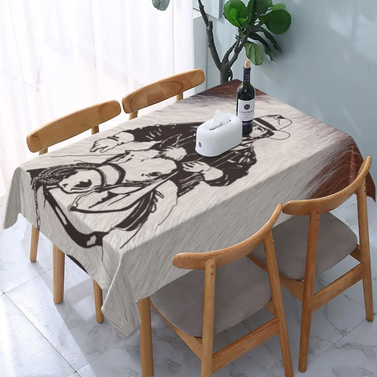 

Rectangular Tablecloth Tablecloth Fit 40"-44" Elastic Edge Table Cloth Table Covers