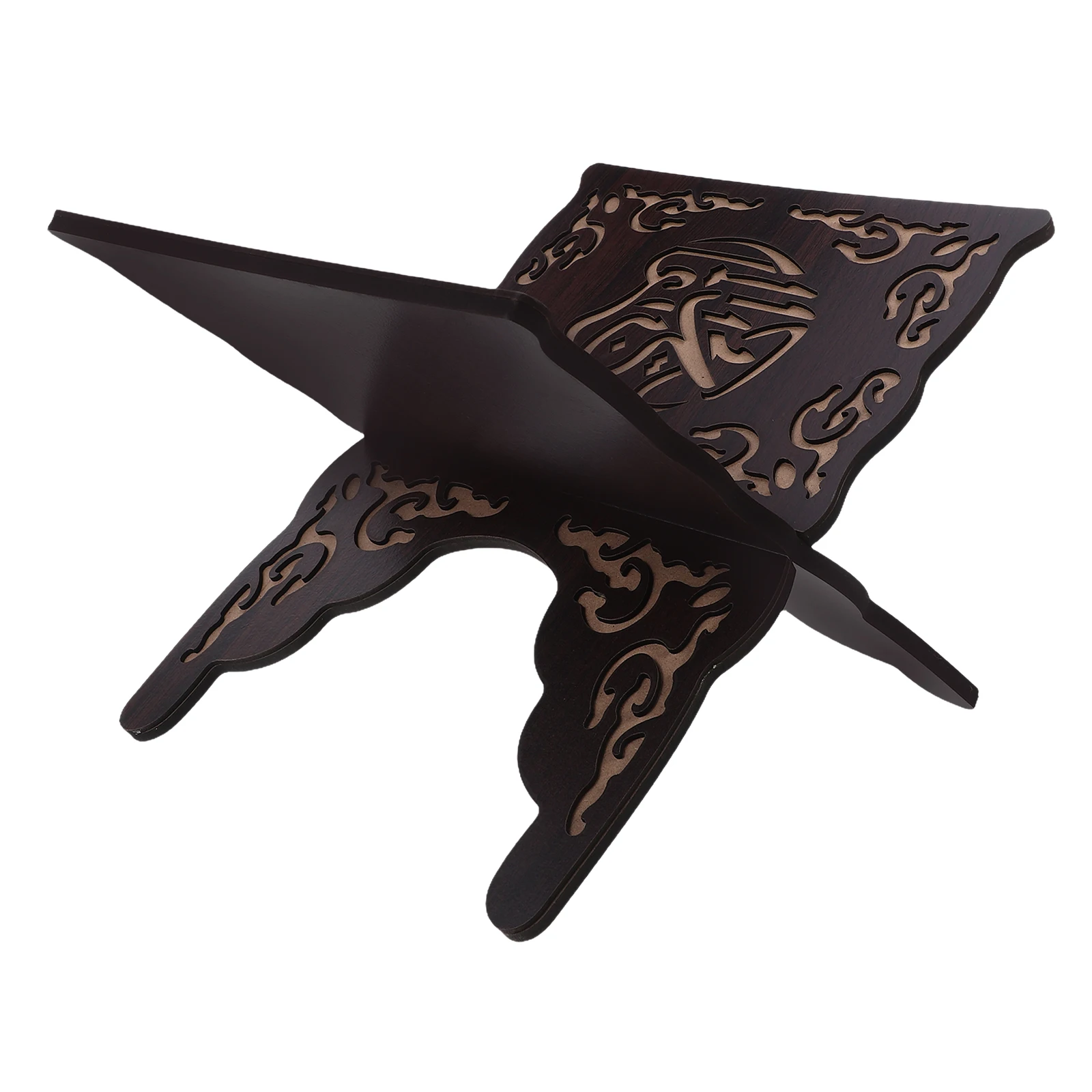 Foldable Quran Bible Book Holder Detachable Wooden Muslim Prayer Reading Holder Book Organizer Rack Home Decoration Bookshelf