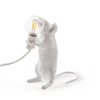 Modern LED Table Lights Resin Animal Rat Cat Squirrel LED Night Lights Mouse Table Lamps Home Decor Desk Lamp Lighting Fixtures 2