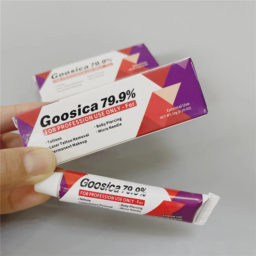 Nuovo arrivo 79,9% Goosica Tattoo Cream prima del trucco permanente Microblading Sopracciglio Labbra Pelle del corpo 10G