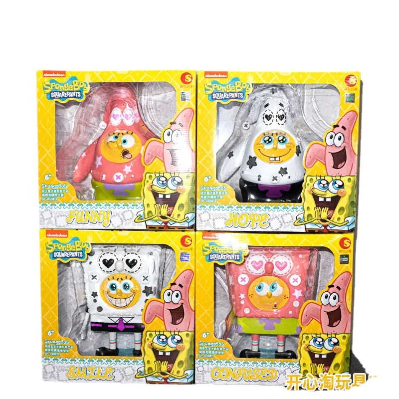スマイルspongebobbスクォーツアクションフィギュア,サプライズ