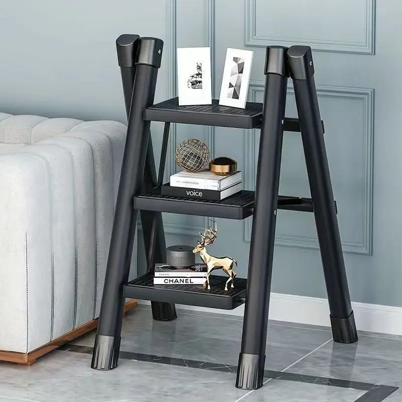 

Step Ladders Home Climbing Kitchen Stool Multilayer Folding Ladder Chair Flower Rack Step Ladder Multifunctional Step Stool
