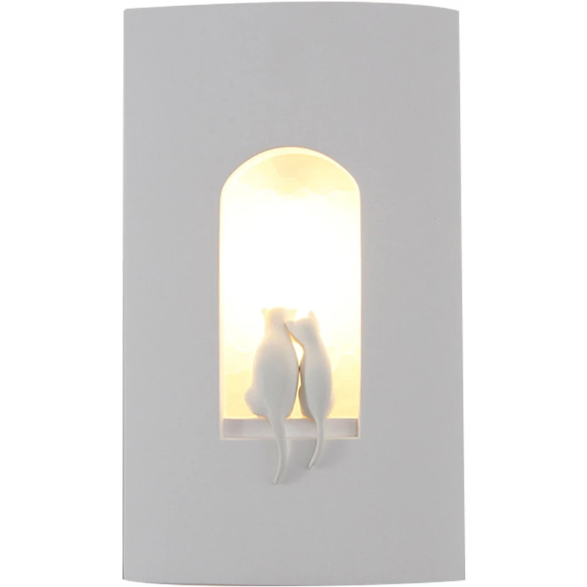 

Nordic White Plaster Living Room Wall Lamps Hallway Hallway Bedroom Bedside Bathroom Art Deco Modern Minimalist Wall Lighting