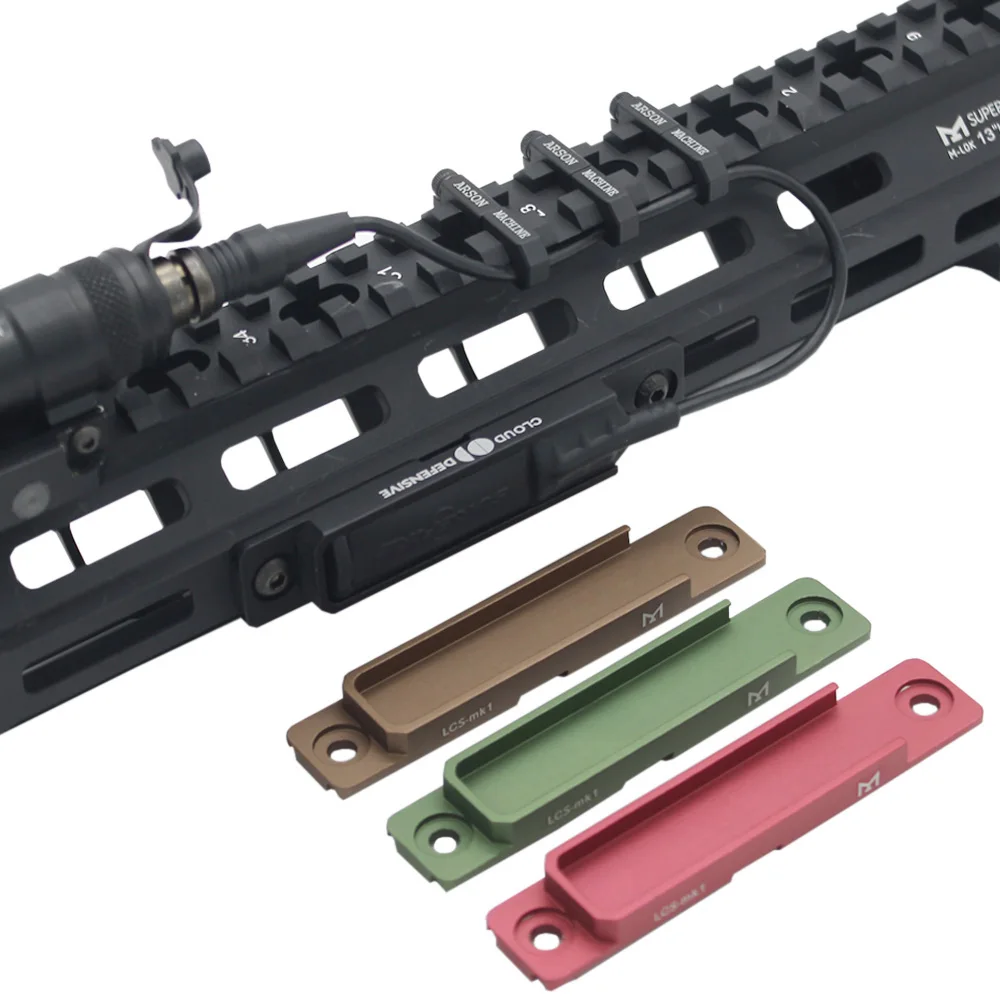 ELEMENTS GEAR Taktische Fernbedienung Schalter Montage Slot M-LOK Schiene CNC M300 M600 Taschenlampe DBAL-A2 Druck Pad Schalter Zubehör – Detail 1