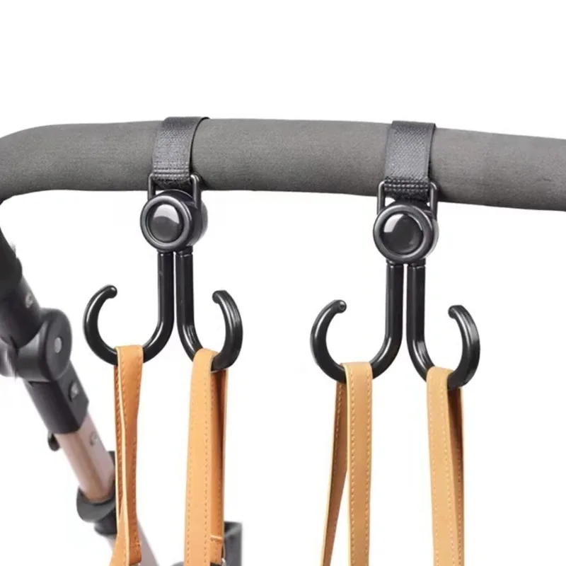 

Baby Stroller Hook Non Punching Small Hook Universal Bicycle Front Helmet Hook Rotate Hanger Diaper Organizer Stroller