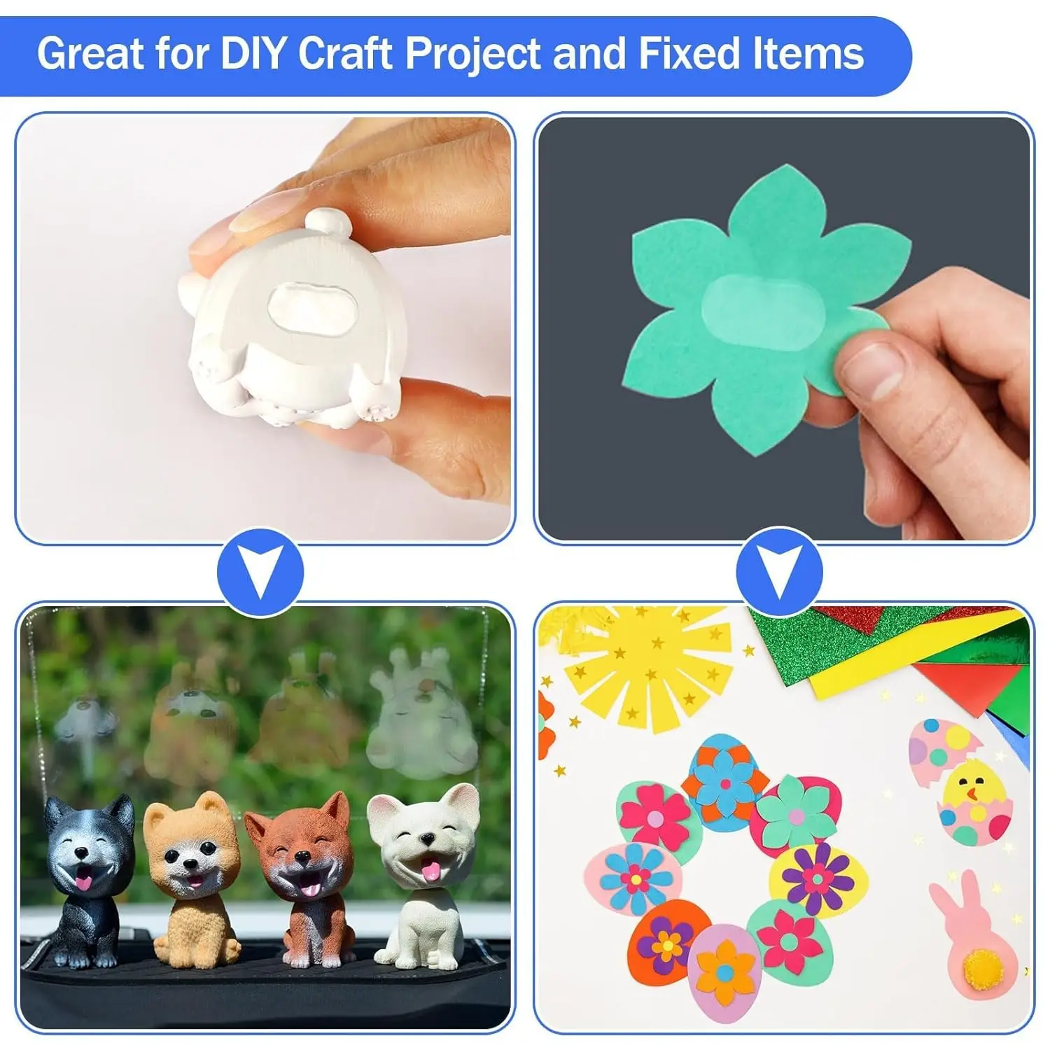 120pcs Mounting Putty Clear Double Sided Gel Removable Sticky Dots for Balloons Crafts Festival Party Hanging Home Office Decor double sided glue pads