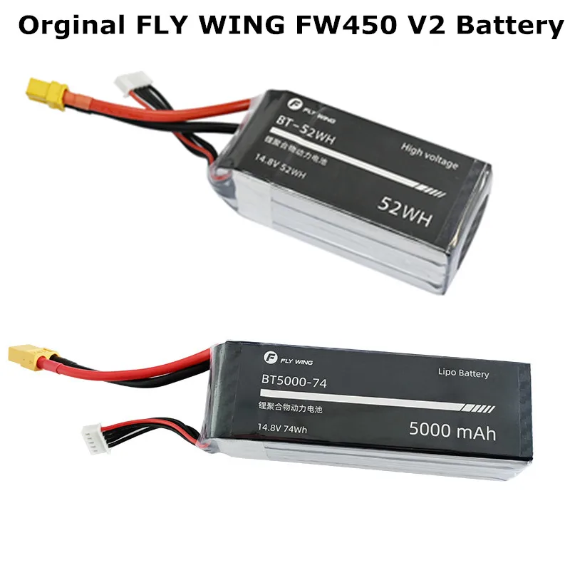 FLY WING FW450 Helicopter Spare Part 4S 14.8V 52WH 5000mAH High Voltage Li-ion Polymer Battery Orginal
