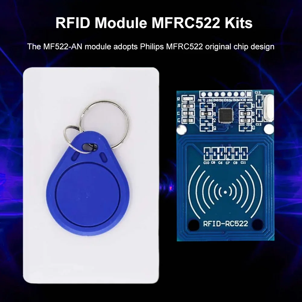 RFID IC Wireless Module MFRC-522 RFID RC522 Module 13.56MHz with Tags SPI Write Read Easy To Use Compact Size