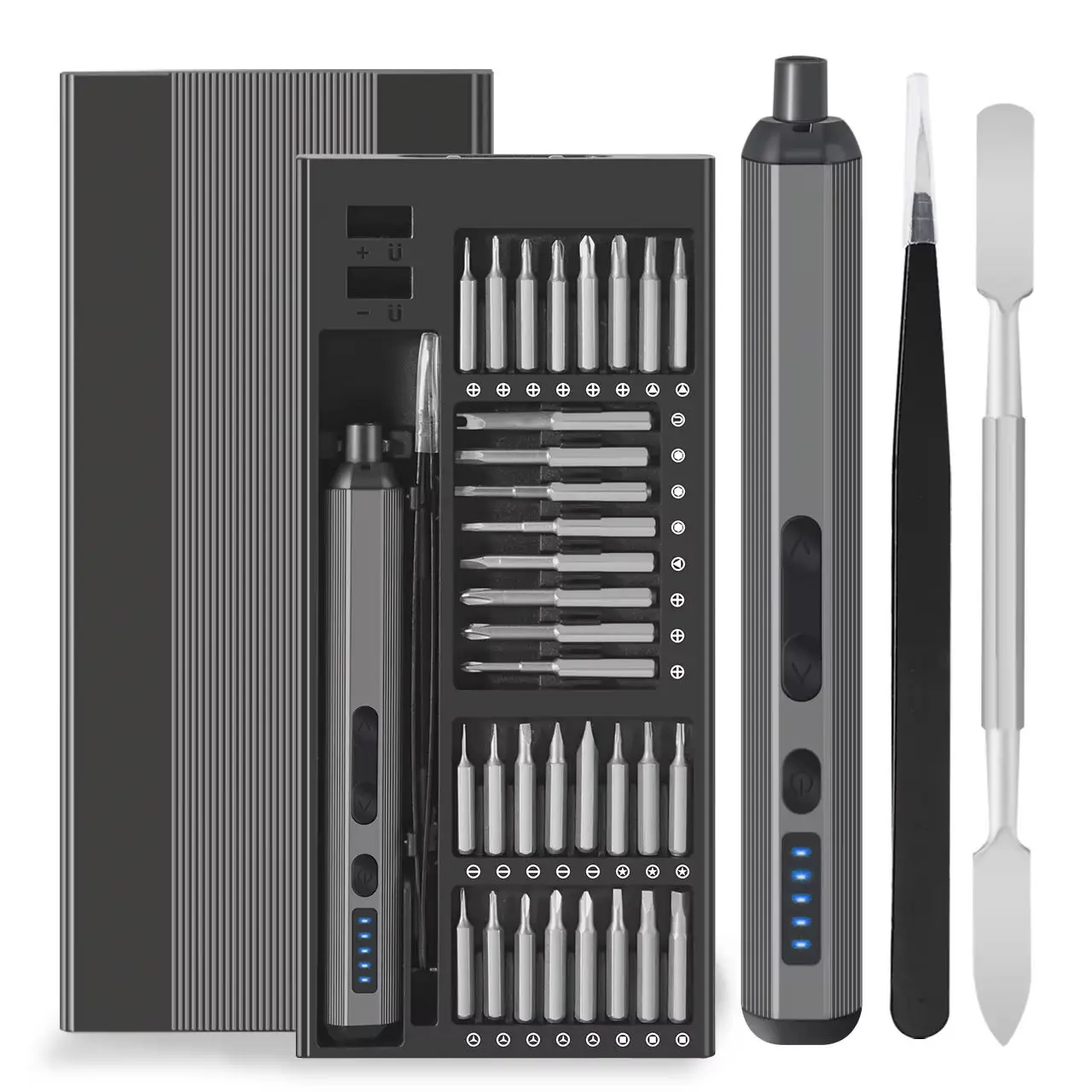 68 in 1 Electric Screwdriver Set 5 Torque Settings Precision Power Tool Magnetic Screw Driver Bits for iPhone Glasses Watch PC