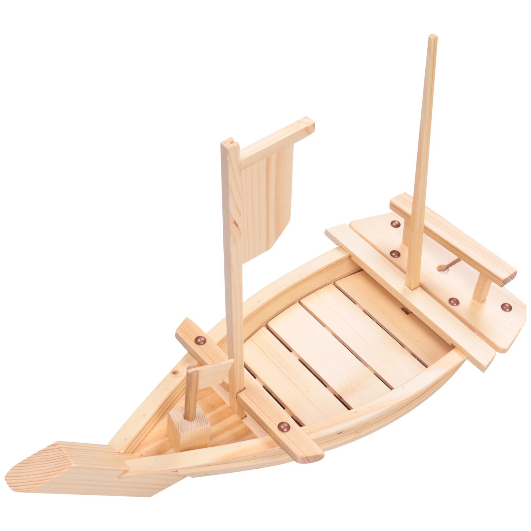 

Wooden Sushi Tray Serving Boat Plate Size 50cm For Restaurant