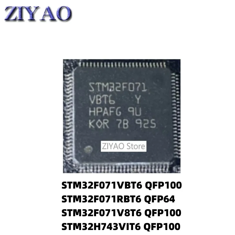 

5 шт. STM32F071VBT6 V8T6 QFP100 STM32F071RBT6 STM32H743VIT6