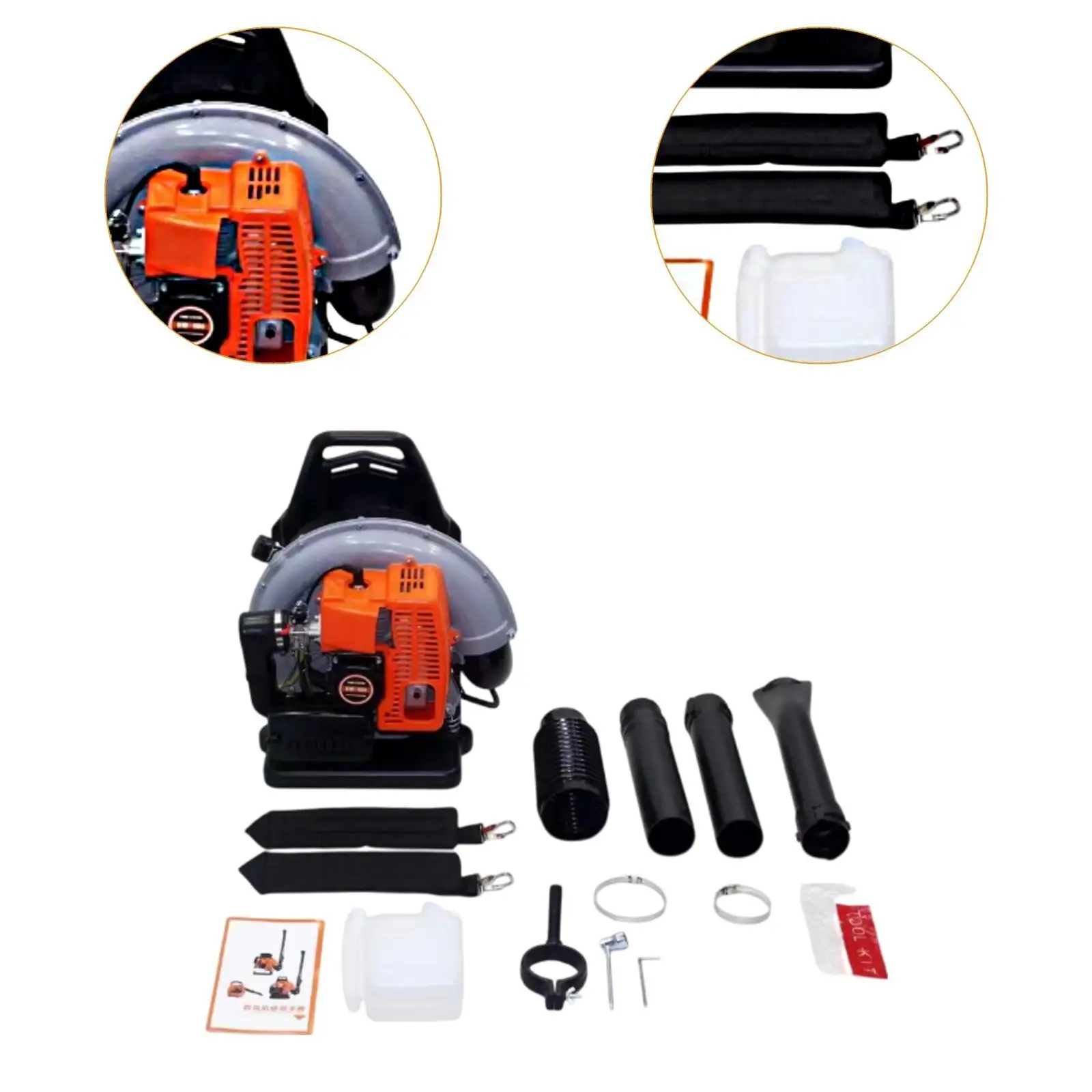 Gas Backpack Leaf Blower Grass Lawn Blower Professional High Velocity 63 cc 5