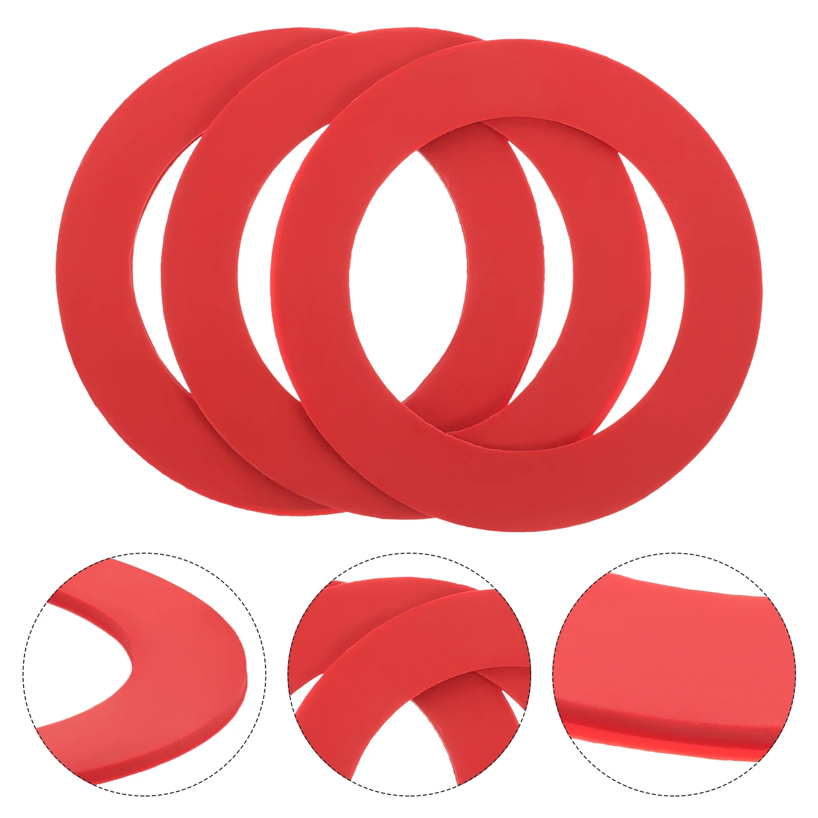 

3 Pcs Rubber Sealing Gasket Accessories for Bathroom Toilet Tank Washers Replace
