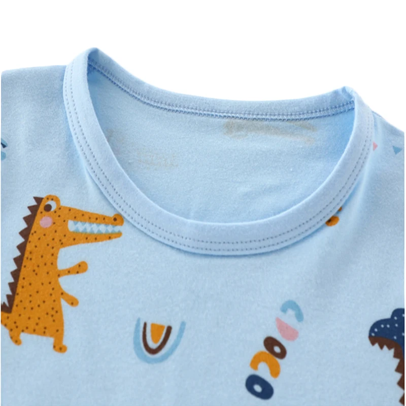 Kinderen Pyjama Sets Baby Jongens Lange Mouw Nachtkleding Pak Kinderen Katoenen Ondergoed Sets Meisjes Tops + Broek 2 Stuks Pyjama set Kleding