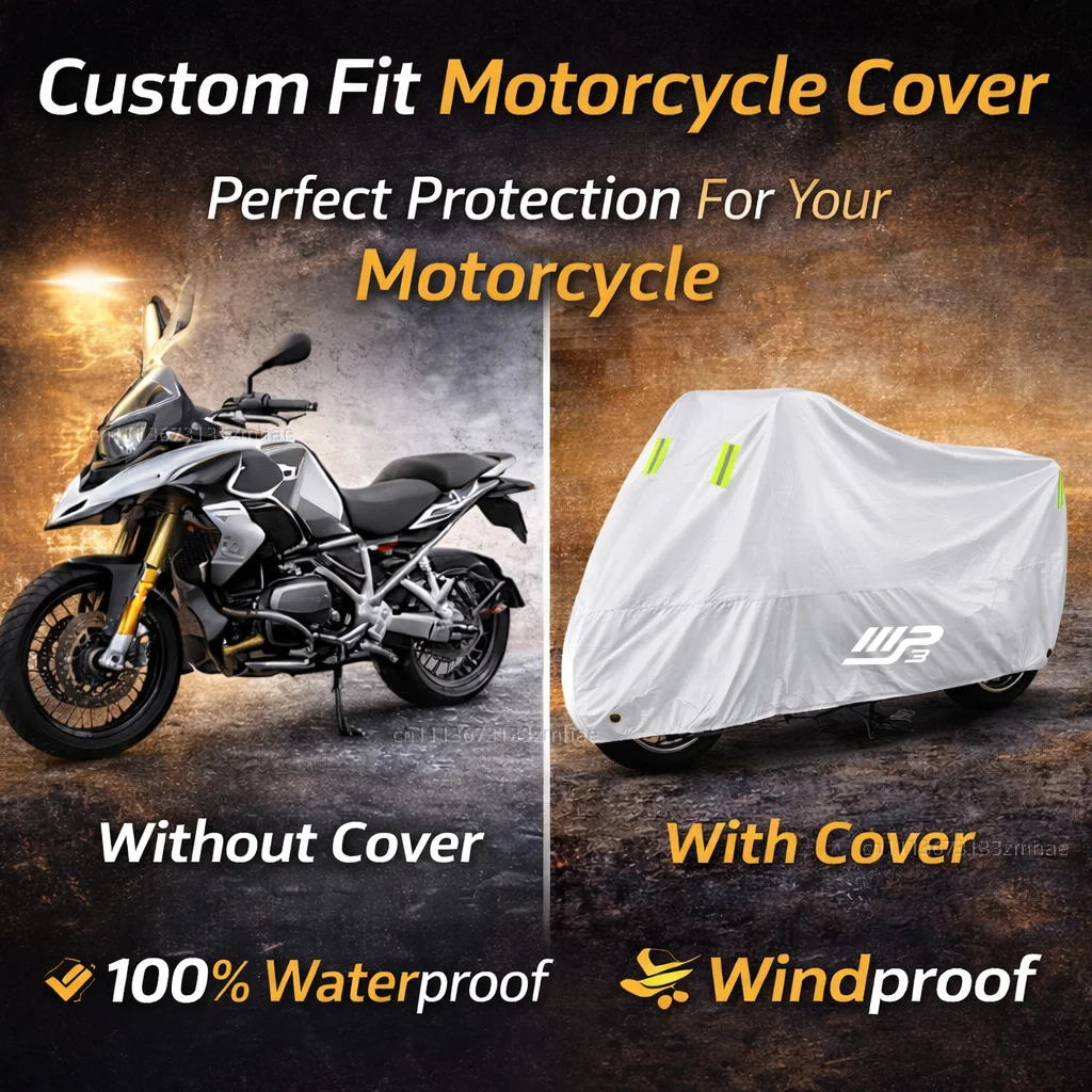 Piaggio MP3 125 300 400 500 MP3125 MP3300 MP3500 2025 스쿠터 커버 방수 헤비 듀티 야외 비 먼지 태양 보호 커버