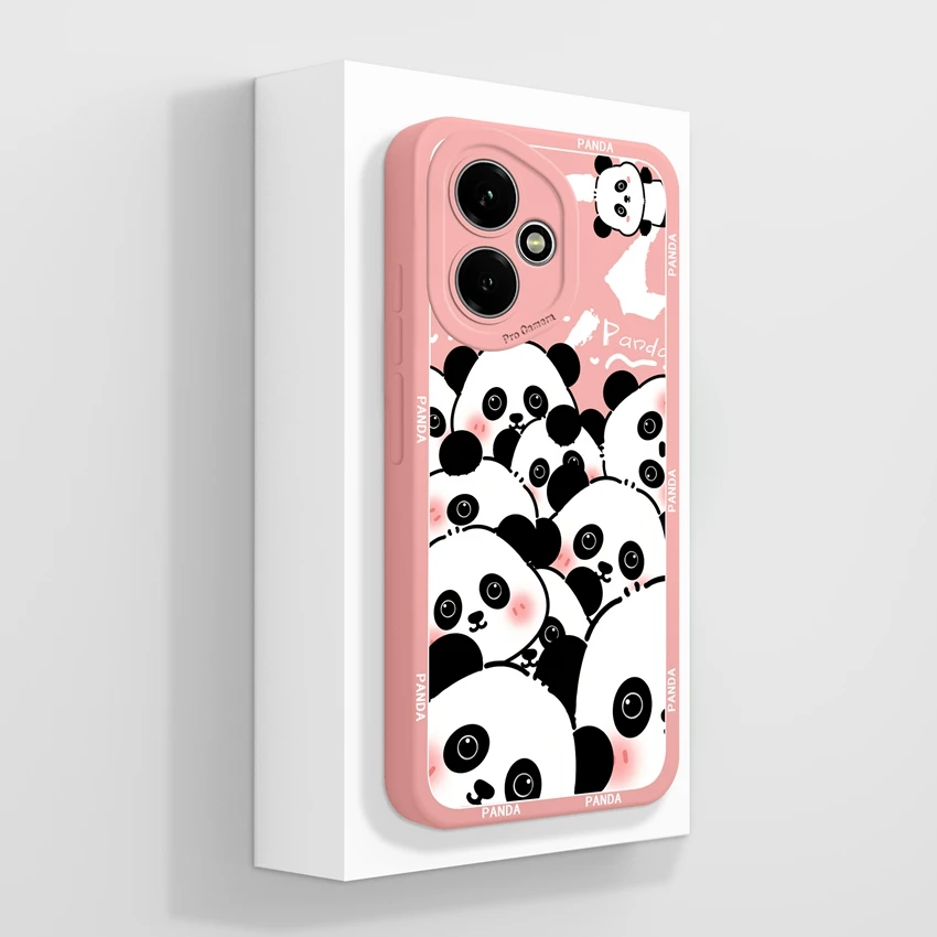 Cute Cat Pattern Soft Silicone Phone Case with Screen Protector - Anti-Slip Shell