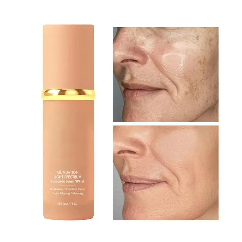 Face Concealer 30ml Liquid Foundation SPF50 UVA/UVB Moisturizing Sunscreen Oil-Control Matte BB Cream Full Coverage Matte Base face concealer palette color concealer concealer cream foundation concealer face concealer face foundation face concealer pen