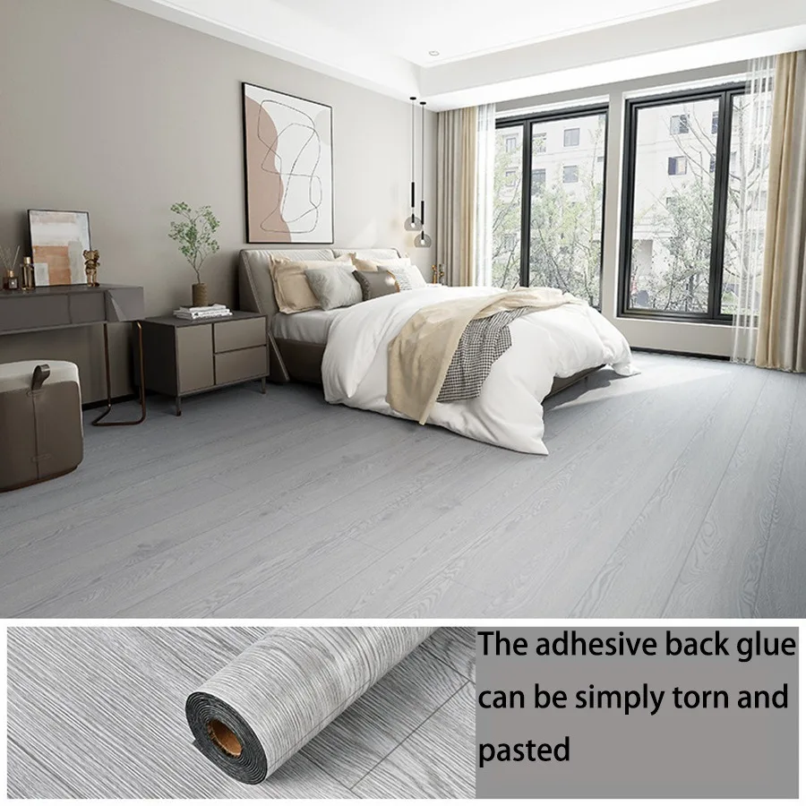 Dán Tường PVC Dính Sàn Vân Gỗ - Ảnh 4