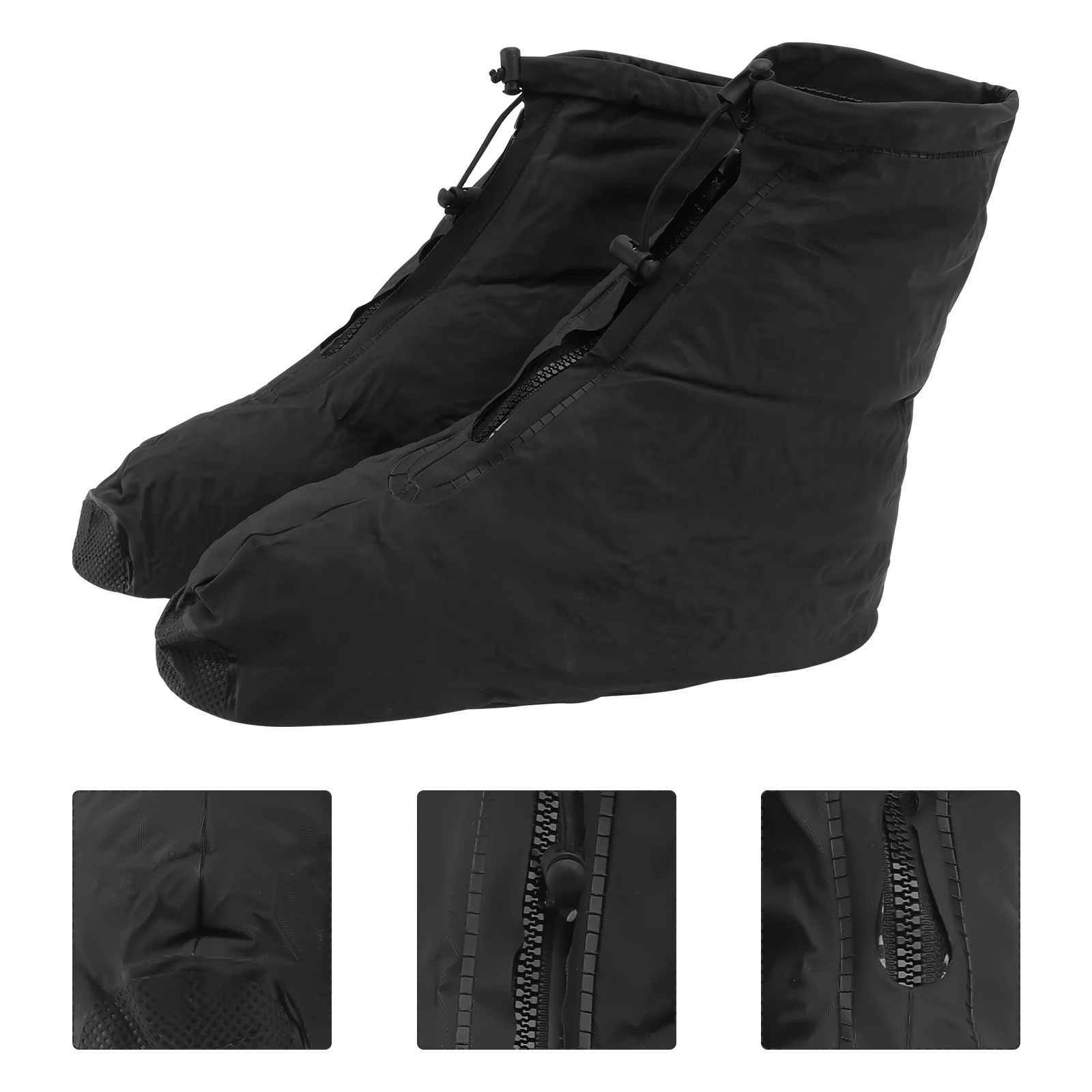

1Pair Shoe Protective Cover Rain Shoe Cover Outdoor Shoe Cover (Black)