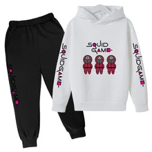 Costume de sport imprimé de calmar pour garçon, sweat à capuche, vêtements pour bébé, veste, pull, Jogging, collection automne et hiver 2021 