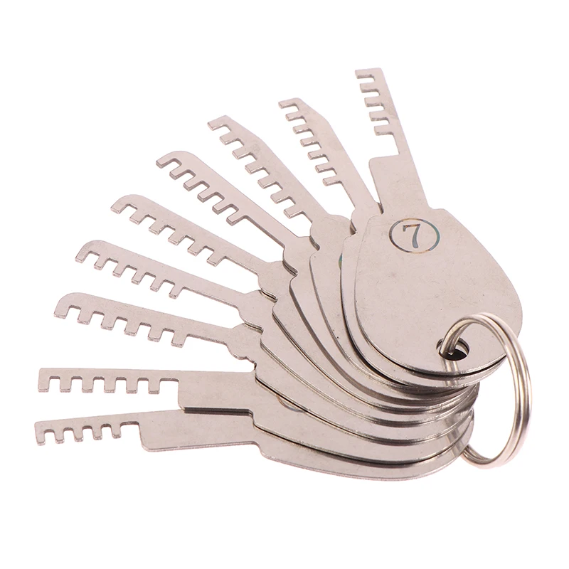 HUK Tools Stainless Steel Comb Lock 9in1 Full Set Repair Tool Bypass Method