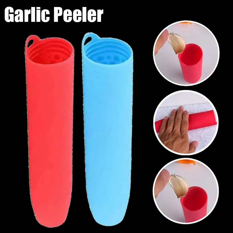 ห้องครัวกระเทียม Peeler ซิลิโคนที่สร้างสรรค์กระเทียม Peeler ของใช้ในครัวเรือนง่าย Peeling ห้องครัวสิ่งจำเป็นประจำวันครัวเครื่องมือขนาดเล็ก 1
