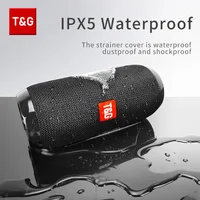 Bluetooth Speaker T&G TG117 Portable TWS Sound Box Waterproof Loudspeaker Outdoor Stereo Surround Speakers Support TF FM Radio 2