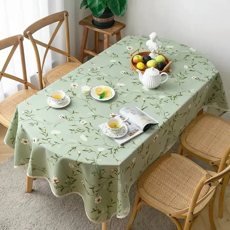 

Modern print Oval flowers Oxford dining room fabric coffee table cover without home lace outside wedding wedding decor