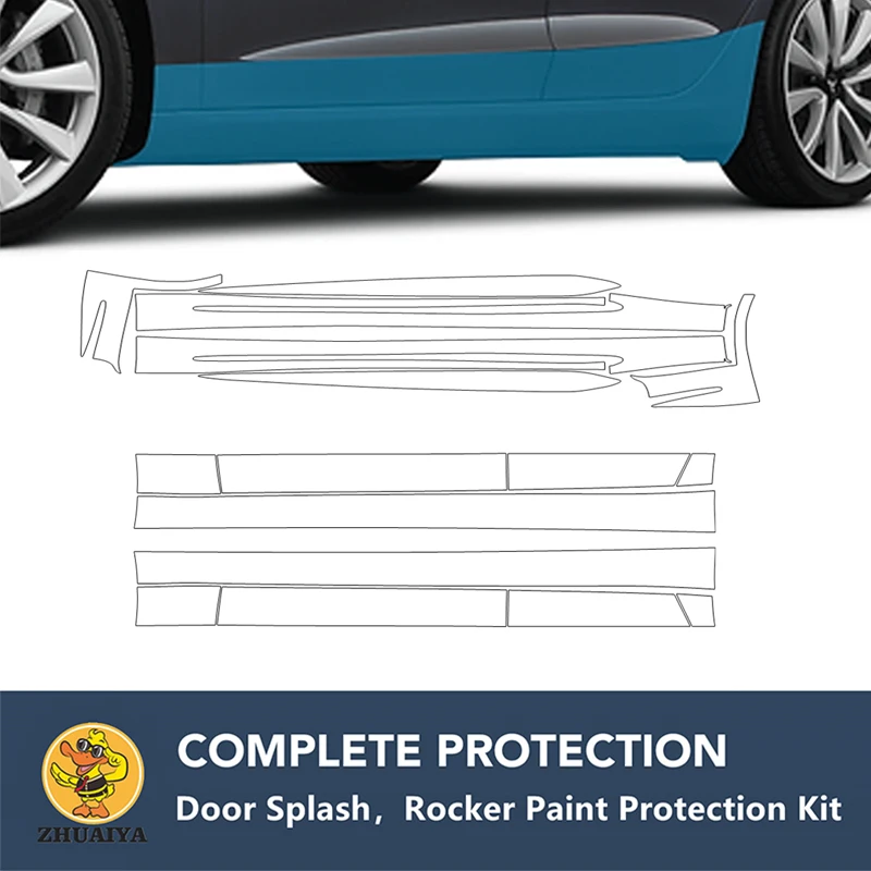 

PreCut Rocker Panels Paint Protection Clear Bra Guard Kit 7.5mil TPU PPF For ALFA ROMEO GIULIA BASE TI QUADRIFOGLIO 2017-2023
