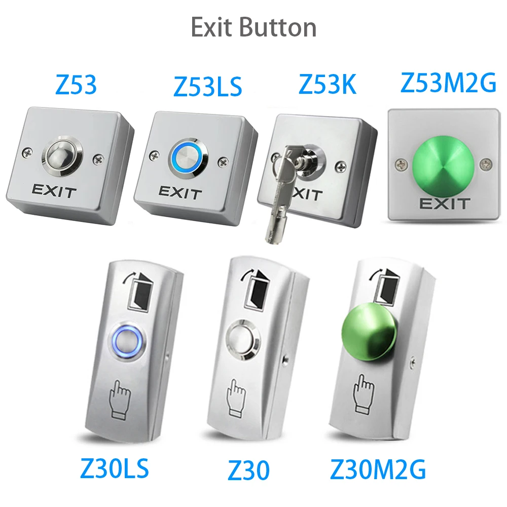 Access Button Door Exit Push Switch Release Gate Opener Door Access Control Syst