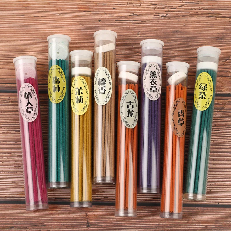 50 pcs Natural Plant Incense Sticks Aromatherapy Fragrance Spices Fresh Air Aroma Air Frenshener Deodorant Lavender