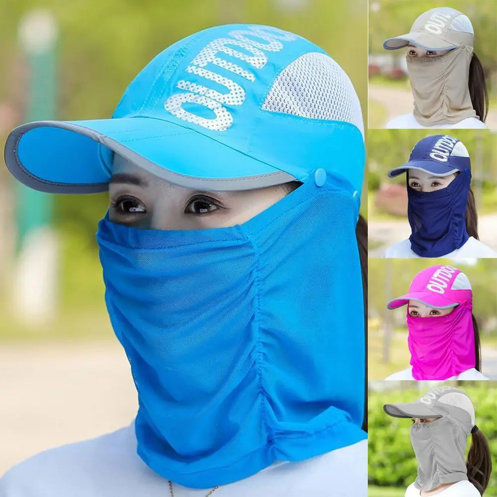Neck Face UV Protection Detachable Breathable Beach Cap Shade Hat Baseball Cap Sunshade Sun Hat