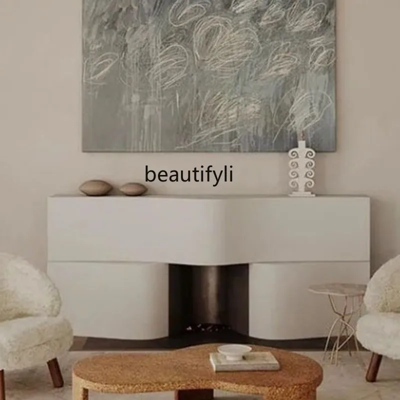 

Italian Console Table Decoration Entrance Cabinet Designer Model Art Entrance Cabinet